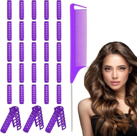 Solidchoice - Hitteloze Haarrollers voor Korte en Fijne Haartypes, 28 Stuks