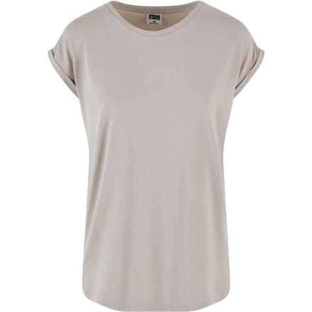 Urban Classics - Modal Extended Shoulder Dames Tshirt - XXL - Gebroken wit
