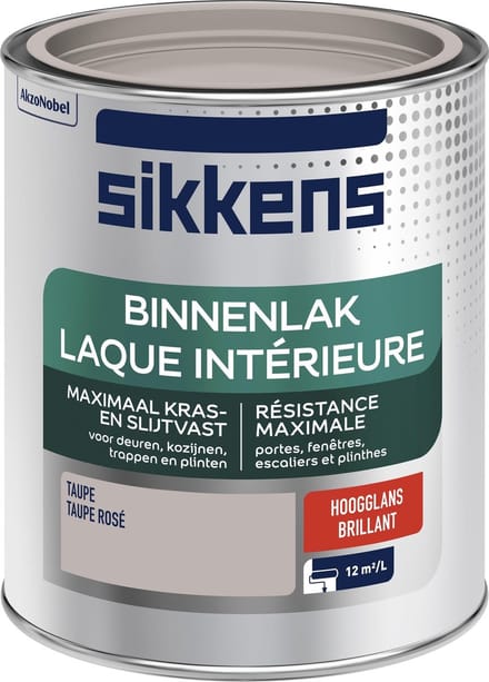 Sikkens - Binnenlak - Verf - Hoogglans - Taupe - 750 ml