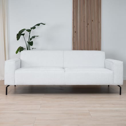 Bronx71® 3-zitsbank Kansas ribstof off white