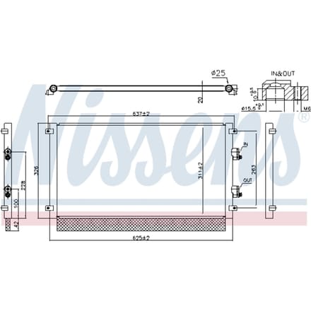 Condensator, airconditioning NISSENS 941294