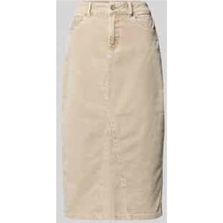 Midirok van corduroy met steekzakken
