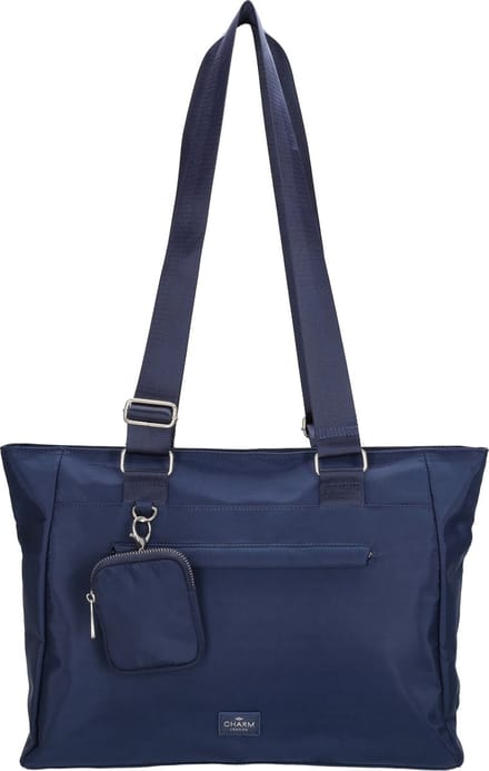 Charm London Odeon Schoudertas Shopper met Etui - Tote Bag - Dames Tas - Blauw