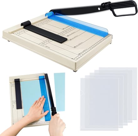 Papiersnijmachine - Hefbloksnijder - Nauwkeurig Snijden - Compleet Accessoireset - A4/B5/A5/B6/B7 - Wit