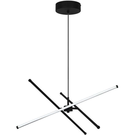 Viokef LED hanglamp Sandy, lengte 60 cm, zwart, metaal