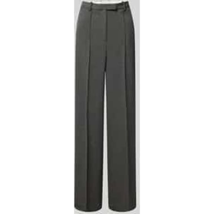 Straight leg stoffen broek met vaste persplooien