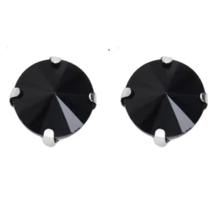 Magneet oorbellen 10 mm zwart