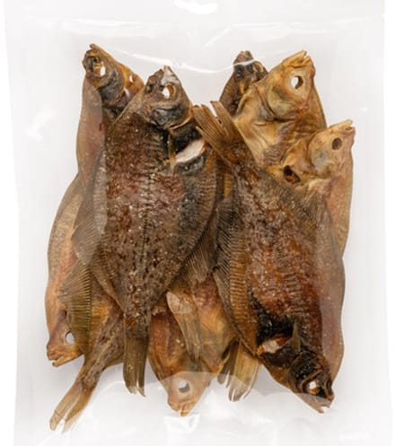 Pets Boutique Gedroogde Scharvis (250gr) - Hypoallergene - Hondensnacks - Hondensnoepjes