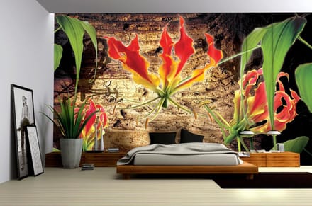 Flowers Floral Photo Wallcovering