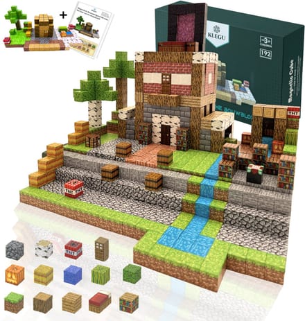 Magnetische Blokken 192 stuks - Magneten Speelgoed - Montessori Bouwstenen