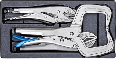 Gereedschapset - Griptang assortiment - Klus & Werk - Industriële kwaliteit - 1/3 module - Zilver Zwart