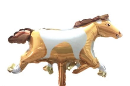 Folieballon klein paard 2 stuks, 40x23cm