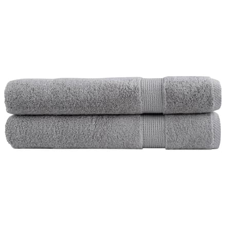 vidaXL - Saunadoeken - SOLUND - 2 - st - 600 - g/m² - 80x200 - cm - grijs
