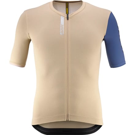 Mavic Essential Korte Mouw Wielertrui Beige 2XL Man