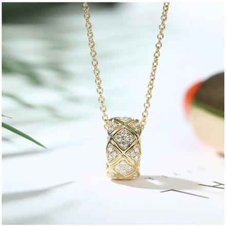 Bague Polyvalente Or Pendentif Diamant Mode Classique Perle de Transport Collier Diamant white