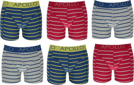 Apollo Katoenen Heren Boxershorts - 6 pack - Maat S