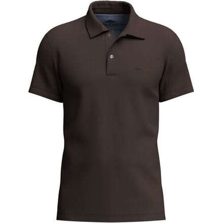 Fynch-Hatton Polo Uni Color Premium Cotton Dark Chocolate / male