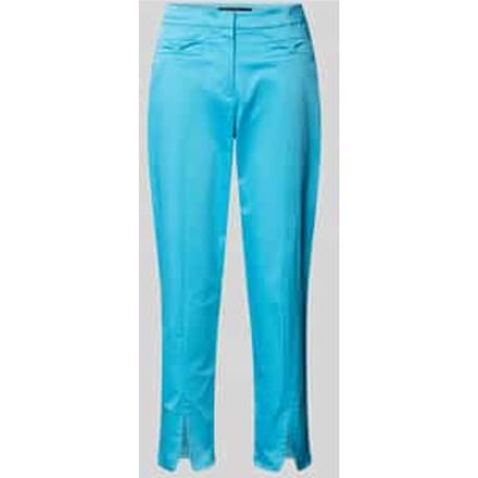 Regular fit stoffen broek met strookzakken
