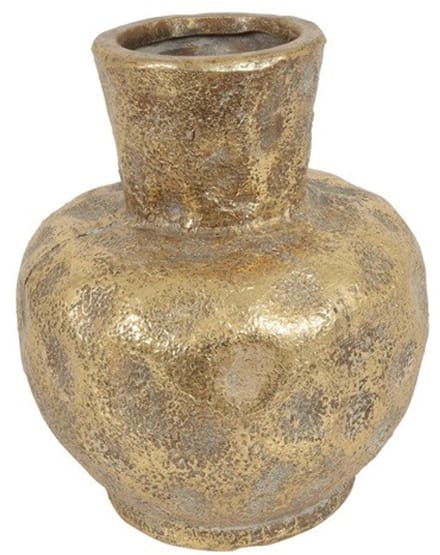 Countryfield Vaas Fabio sphere aardew L16B16H18,5CM goud