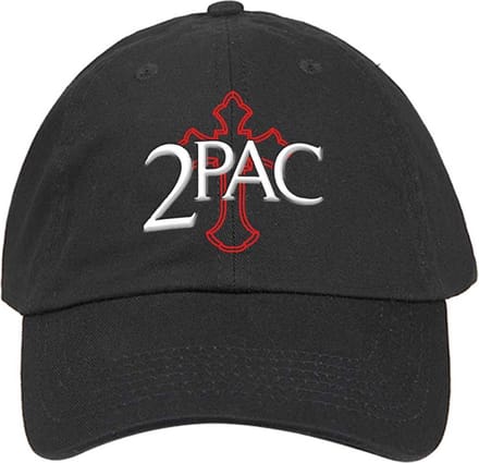 Tupac - Cross Logo Baseball pet - Zwart