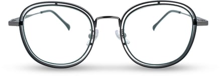 BL Double Round Black - Blauw licht bril - Blue light glasses - Computer bril