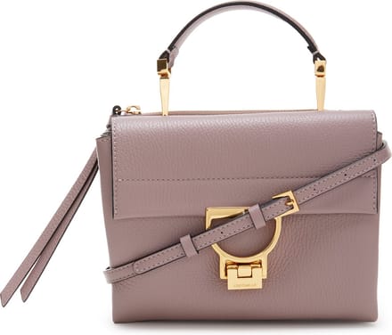 COCCINELLE Leren Schoudertas Avondtas Arlettis Handbag Grainy Leather Anemone Oud roze