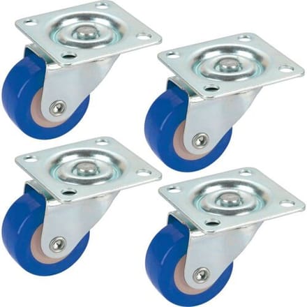 dörner + helmer Zwenkwiel Wieldiameter: 30 mm Draagvermogen (max.): 20 kg 4 stuk(s)