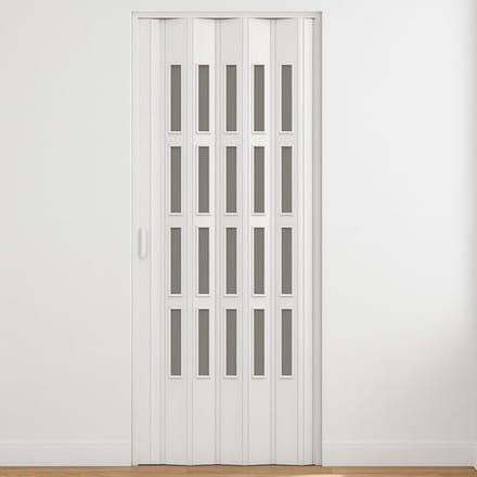 PVC Vouwdeur - Ruimtebespaarder - Ruimte Scheiden - Verstelbare Hoogte - 82x220 cm - Wit