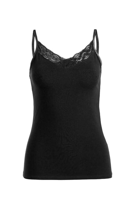 WE Fashion Dames singlet met kant