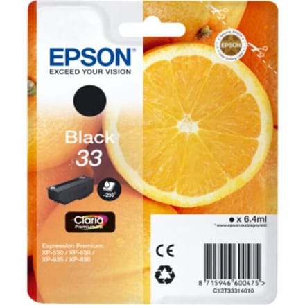 EPSON Cartouche Oranges Ink Claria Premium Black
