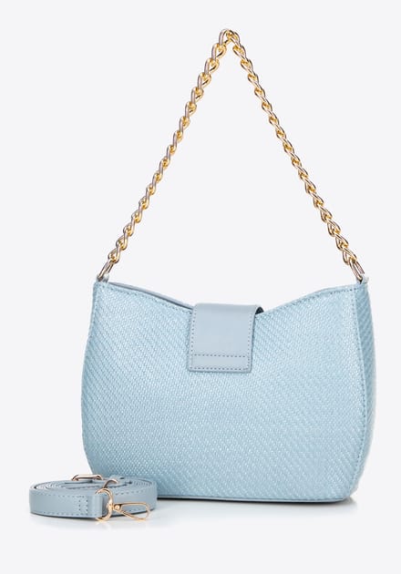 Wittchen Vrouwen Crossbody Tas - Woven Blauw - Polypropyleen - Verstelbare Riem - Ritsafsluiting