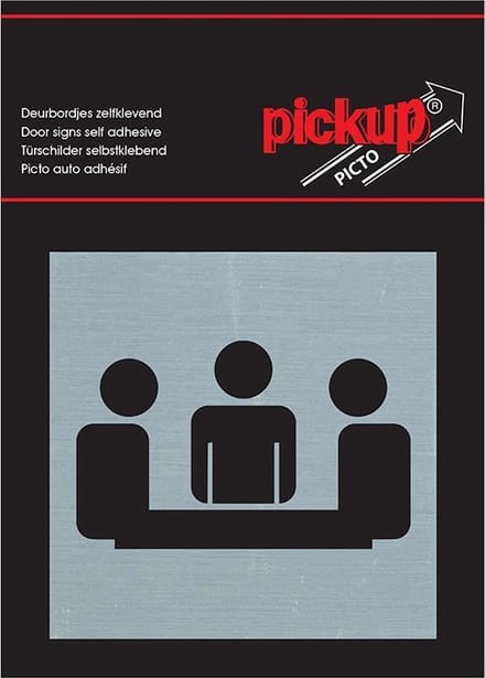 Pickup Route Alulook Alu Picto 80x80 mm - vergaderruimte