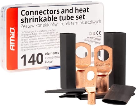 Connector- en Krimpkousset – 140-delige Kabeloog- en Krimpset