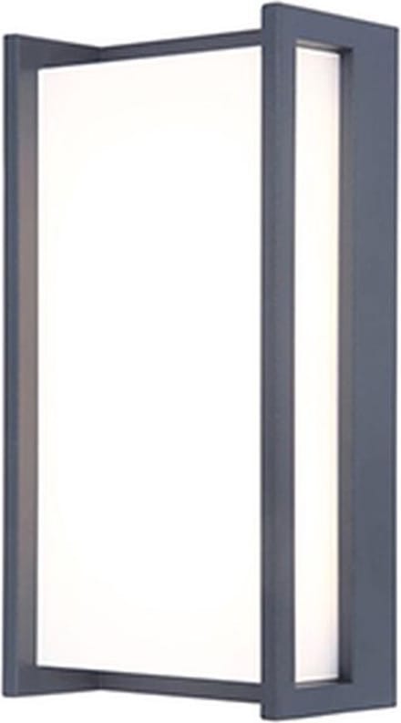 LUTEC - Qubo wandlamp voor buiten - LED - 4000K - Donkergrijs