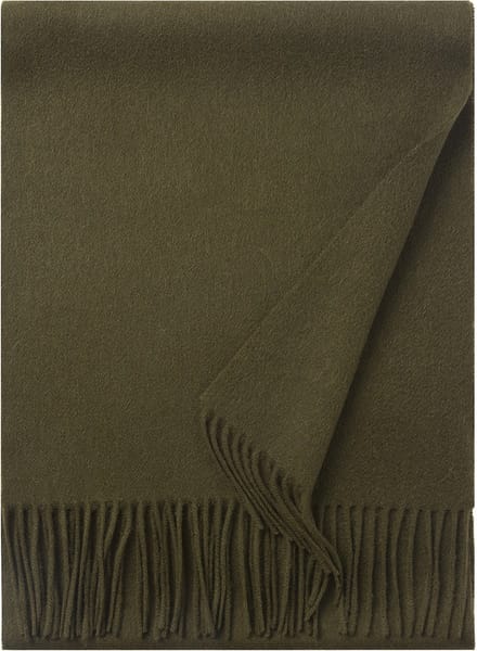 Hommard fijn geweven Lambswool scarf, heren, dames, unisex Olive Green, Olijf groen, Uni