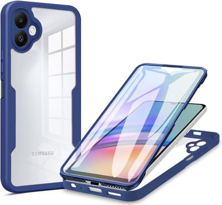Hoesje geschikt voor Samsung Galaxy A06 4G/5G - Techsuit ColorVerse 360 Case met Screenprotector - Blauw