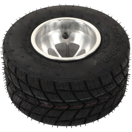 10x4.50‑5 Band met Naaf Explosiebestendig Antislip Universeel voor ATV UTV Go-Kart Landbouwvoertuig gray