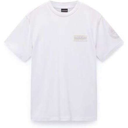 T-shirt Napapijri S-AMUNDSEN 1 - NP0A4IN8-2061 WHITE HERON