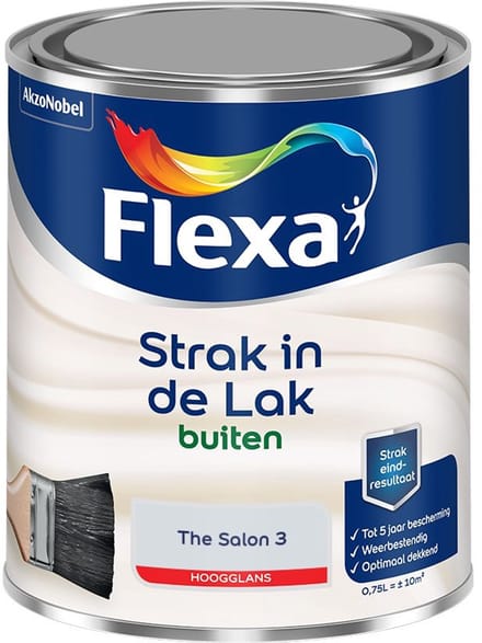 Flexa - Strak In De Lak Buitenlak Hoogglans - The Salon 3 - Mengverf - 750 Ml