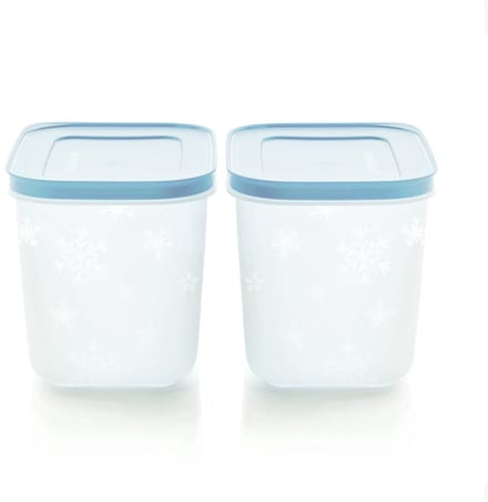Tupperware diepvriesdozen set van 2 (1.1 liter inhoud per stuk)