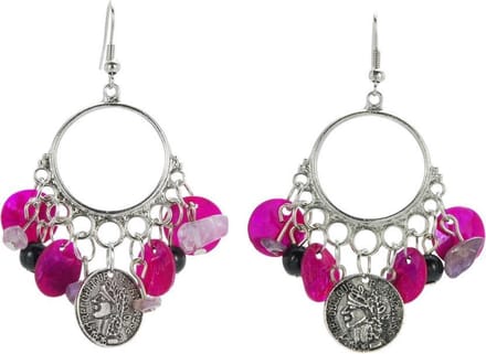 Behave - Oorhangers boho stijl met schelp en muntdetails voor festivals