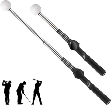 Golf Swing Trainer - Retractable Training Aid voor Verbetering van Swing, Grip en Snelheid - Ideaal voor Beginners en Gevorderden