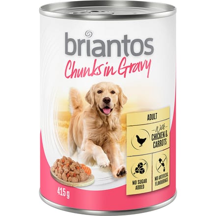 Briantos Chunks in Gravy 6 x 415 g - Kip en Wortel