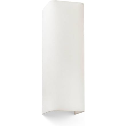 FARO BARCELONA Wandlamp Cotton, hoekig, 37 x 12 cm, beige