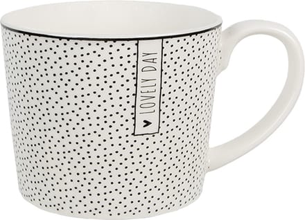 Clayre & Eef Mok 275 ml Wit Keramiek Stippen