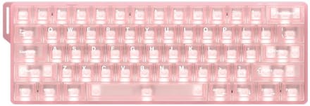 DAREU COOL 60 Pink-clear 60% ICE Blade Magnetische Switch 8K Hz Hall Effect Hotswap RGB Engelse Gaming Toetsenbord