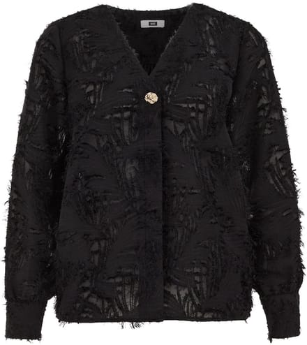 WE Fashion Dames blouse met jacquard-dessin