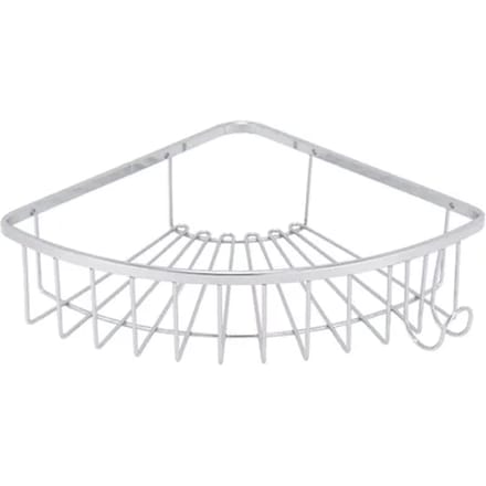 Aquavive Doucherek - 1-laags - Hoek - Muurmontage - Verchroomd - 21x27x6cm