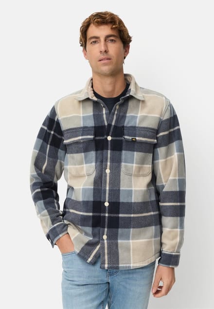camel active Overshirt met zakken - Maat menswear-L - Lichtblauw