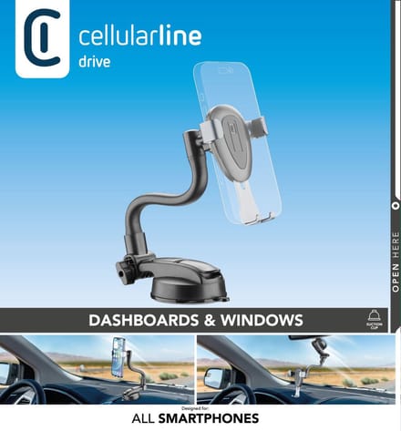 Cellularline 8018080456275 Passieve houder Mobiele telefoon/Smartphone Zwart